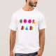 Tag der Väter der coolen Vater-farbigen geometrisc T-Shirt (Vorderseite)