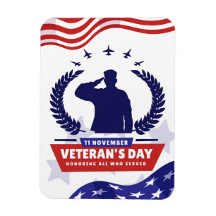 Tag der Veteranen - Alle, die gedient haben, ehren Magnet