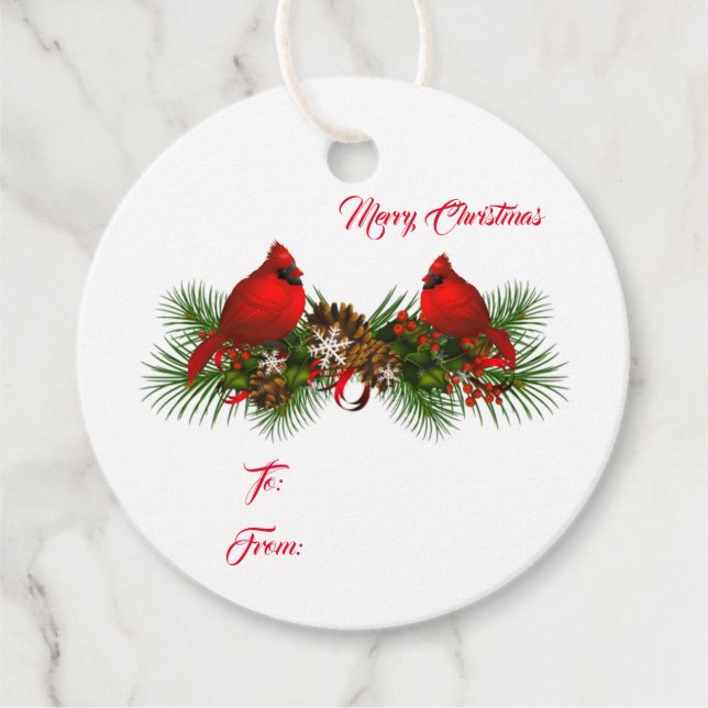 Tag der Weihnachtsgeschenke Geschenkanhänger (Vorderseite)