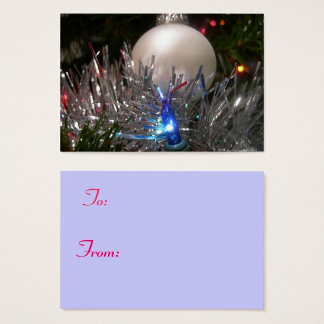 Tag der Weihnachtsgeschenke Glitzer (Vorne & Hinten)