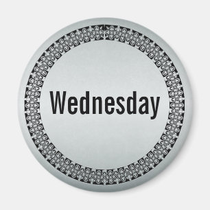 Tag der Woche Mittwoch Magnet