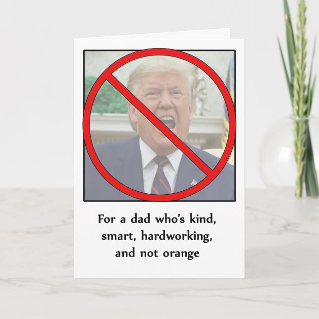 Tag des Anti-Trump-Vaters Karte (Vorderseite)