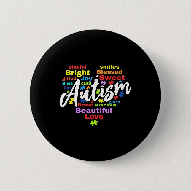 Tag des Autismus Button (Vorderseite)