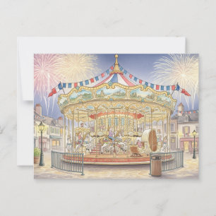 Tag des Bastille Postkarte