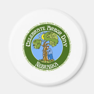 Tag des Baums Nebraska Magnet