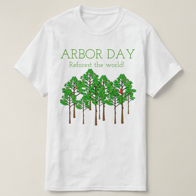 Tag des Baums T-Shirt (Design vorne)