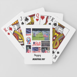 Tag des benutzerdefinierten Gedenkens 8 FotoCollag Spielkarten
