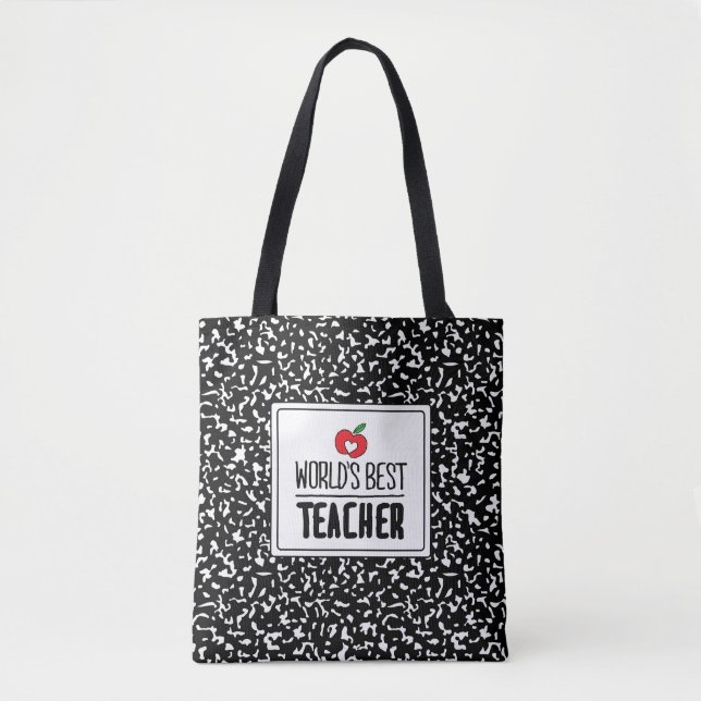 Tag des besten Lehrers-Lehrers der Welt Tasche (Vorderseite)