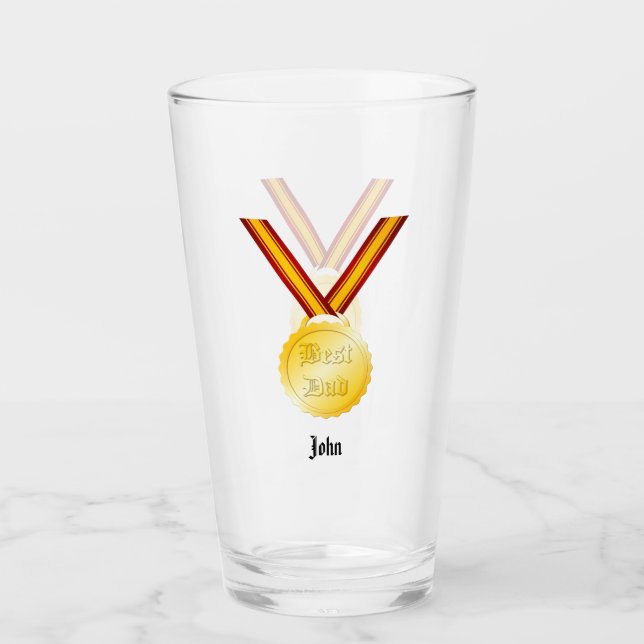 Tag des besten Vaters Glas (Vorderseite)