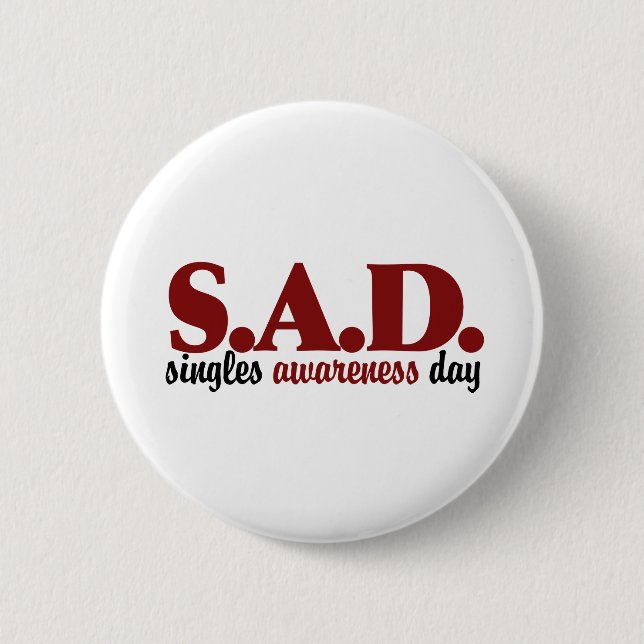Tag des Bewusstseins der SAD-Single Button (Vorderseite)