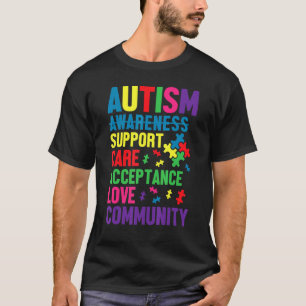 Tag des Bewusstseins für Autismus Unterstützung fü T-Shirt