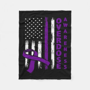 Tag des Bewusstseins US-amerikanische Flagge Überd Fleecedecke