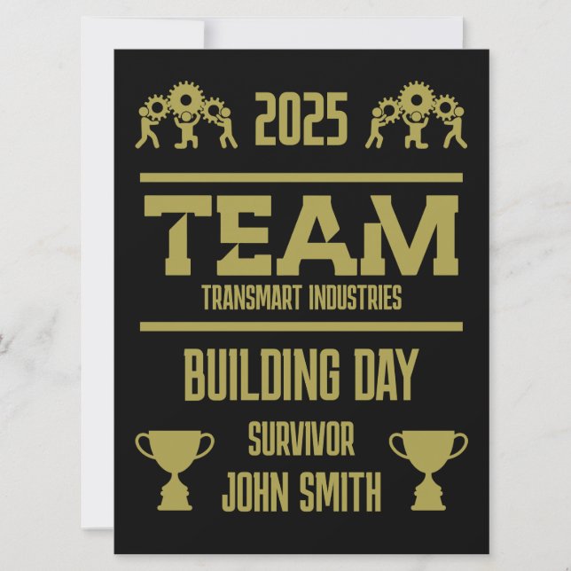 Tag des Gebäude der Unternehmensteams (Vorderseite)