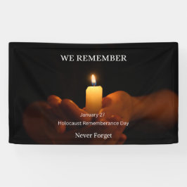Tag des Gedenkens an den Holocaust Banner