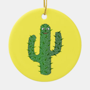 Tag des glücklichen Kaktus-Individuellen Namens Keramik Ornament