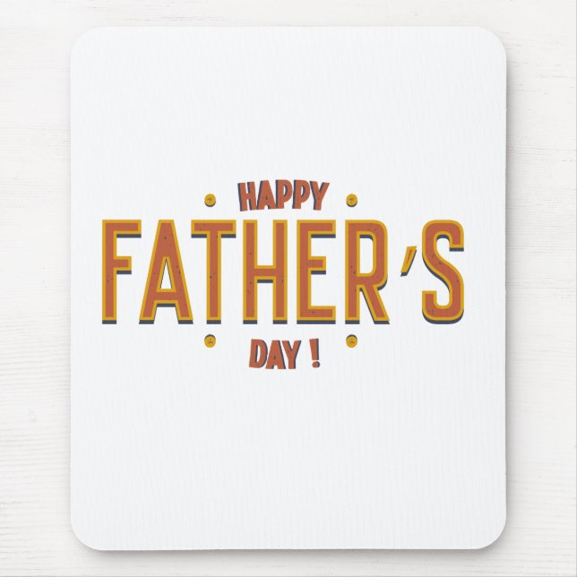 Tag des glücklichen Vaters - herzliches Geschenk f Mousepad (Vorne)