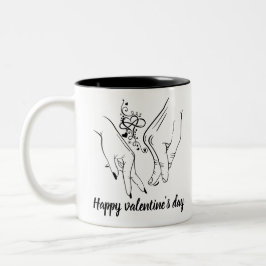 Tag des Glücks Zweifarbige Tasse