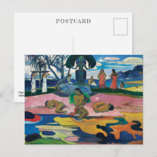 Tag des Gottes Paul Gauguin Postkarte