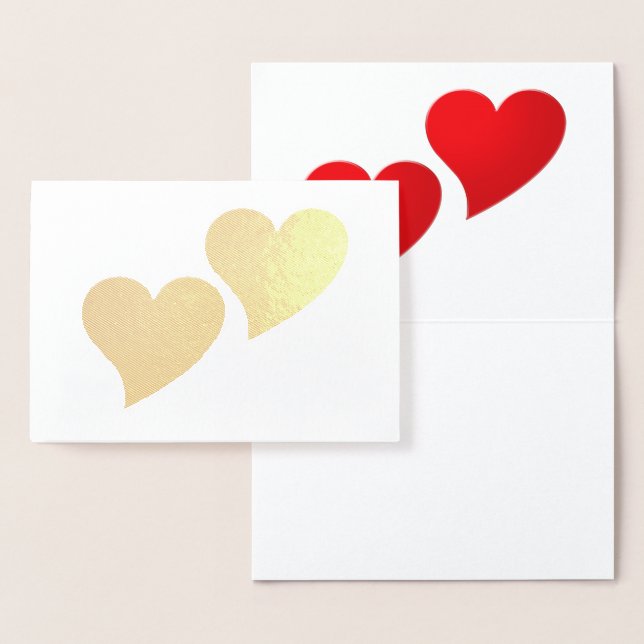 Tag des großen Roten Herzens, weißer Valentinstag Folienkarte (Anzeige)