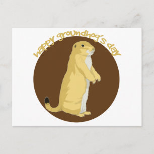 Tag des Groundhogs Postkarte