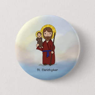 Tag des Heiligen Christophorus Button