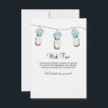 Tag des Hochzeitstichs Hinweiskarte<br><div class="desc">Ideal für eine Hochzeit im Landhausstil oder vielleicht nur Liebe Mason Jars! Mason Jars, gefüllt mit Hydrangeas. Benutzen Sie diese Karte für Ihren WEDDING WISH TREE TAG. Lassen Sie Ihre Gäste Ratschläge und gute Wünsche geben und dann ihren Anhänger auf dem Baum für Sie hängen. Ein weißer Hintergrund mit elfenbeingrünen...</div>