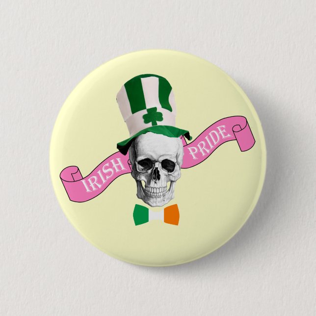 Tag des irischen Stolzes St. Patrick Button (Vorderseite)