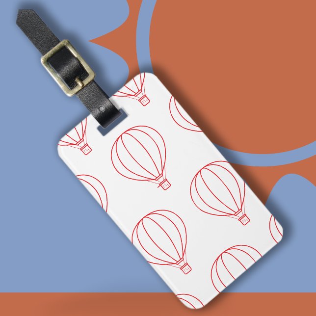 Tag des modernen Balloon Pattern Gepäckanhänger (Hot Air Balloon Tag)