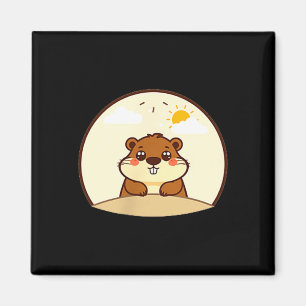 Tag des Murmeltiers Emblem Magnet