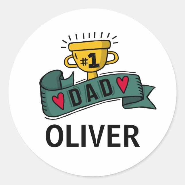 Tag des personalisierten Individuellen Namens Vate Runder Aufkleber (Vorderseite)