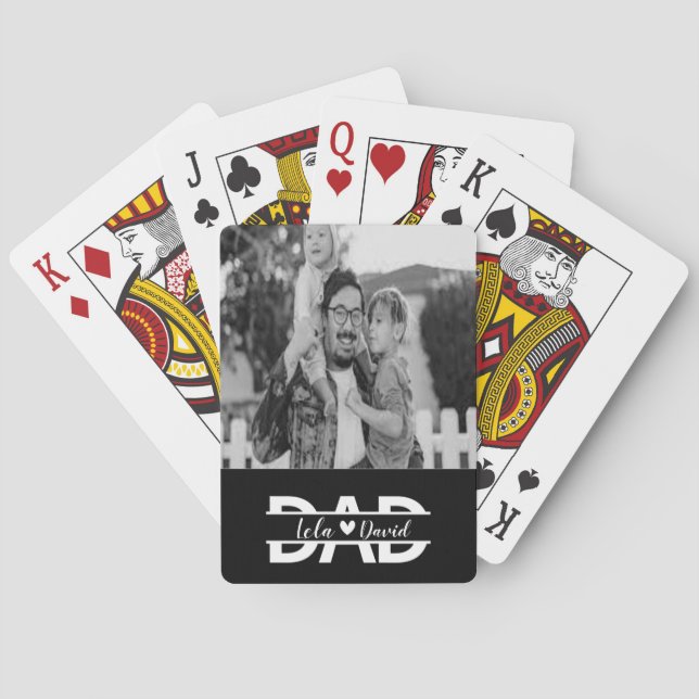 Tag des personalisierten Vaters Spielkarten (Rückseite)