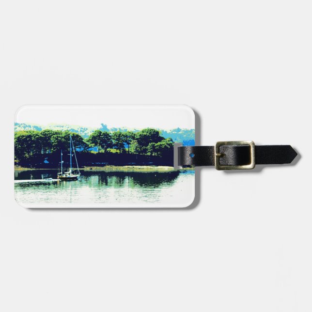 Tag des Reisegepäcks Gepäckanhänger (Vorderseite horizontal)