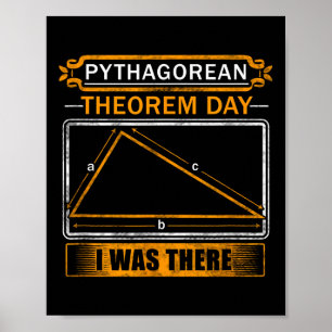 Tag des Satzes des Pythagoras Ich war da - Mathema Poster