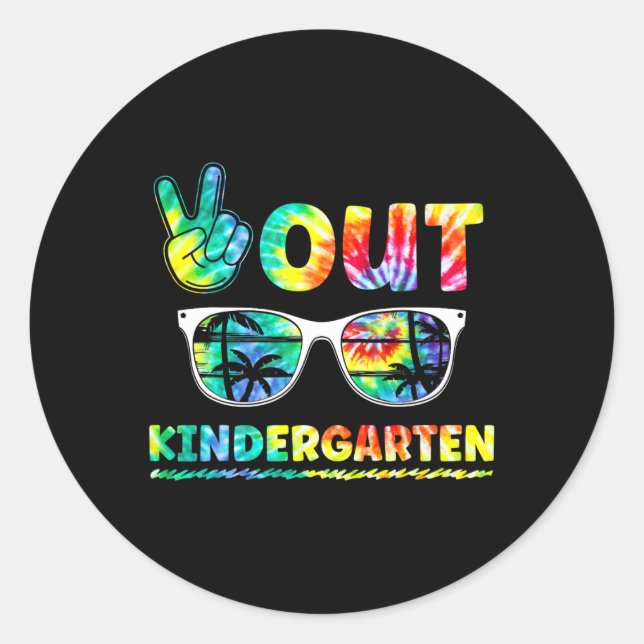 Tag des Schulfriedens Kindergartenlehrer Kinder Runder Aufkleber (Vorderseite)