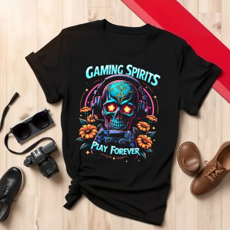 Tag des Todes Gaming Gamer Skull Design T-Shirt