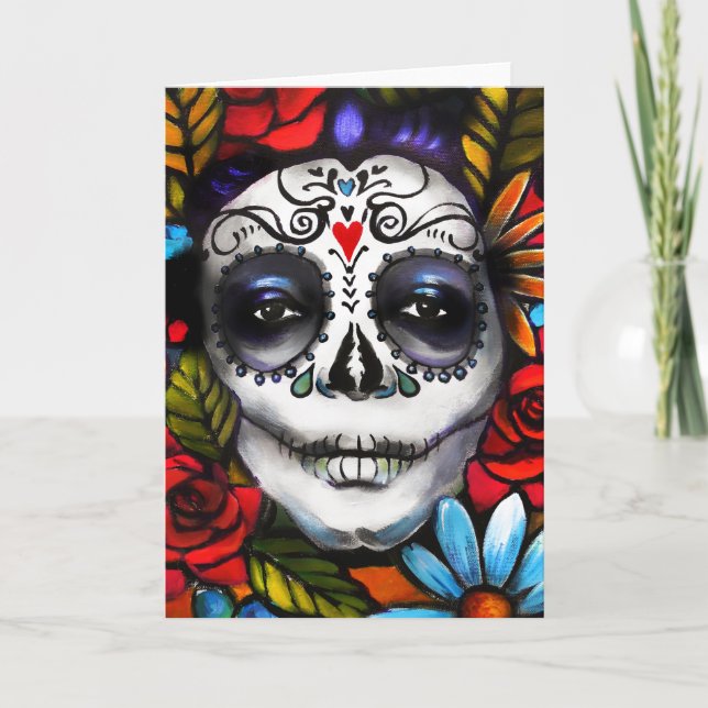 Tag des Toten Grußs Karte (Vorderseite)