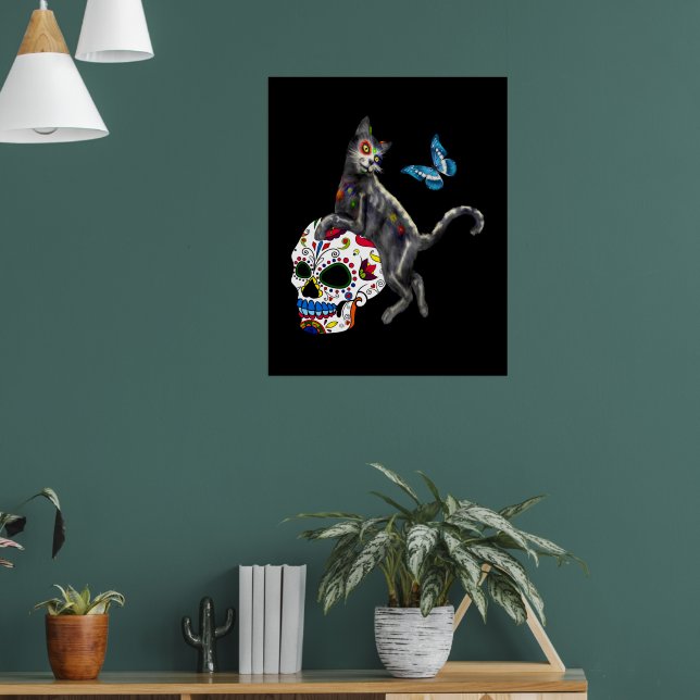 Tag des Toten Katzenzuckers und Schmetterlings Poster (Wohnzimmer 1)