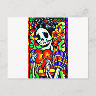 Tag des toten La Calavera Catrina Postkarte
