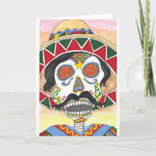 Tag des Toten Mariachi Karte