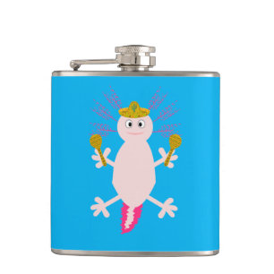 Tag des Toten Mexikanischen Axolotl Flachmann