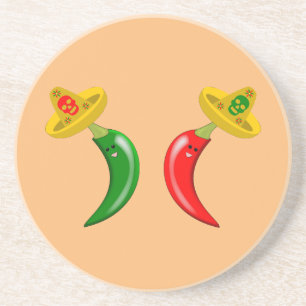 Tag des Toten Mexikanischen Chilis Getränkeuntersetzer