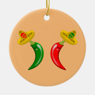 Tag des toten mexikanischen Chilis Individuelle Na Keramik Ornament