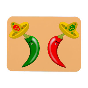 Tag des Toten Mexikanischen Chilis Magnet