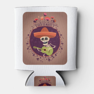 Tag des toten mexikanischen Skeleton Zucker Schäde Dosenkühler