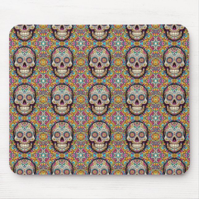 Tag des Toten Musters Mousepad (Vorne)
