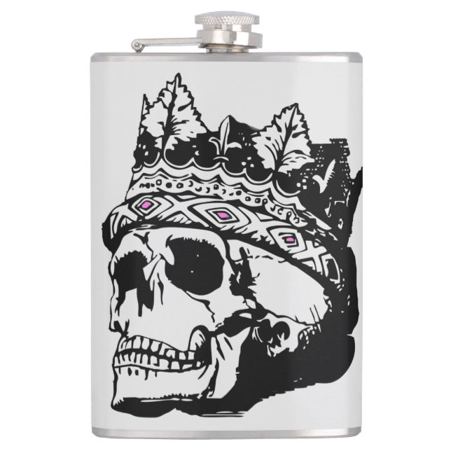Tag des Toten Persönlichen Namens Flasche Flachmann (Vorderseite)
