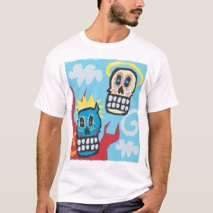 Tag des toten Schädel-Winkels und des Teufels T-Shirt