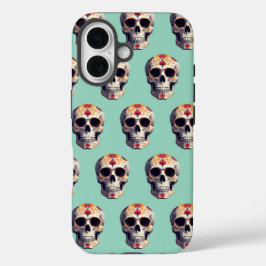 Tag des Toten Schädels 2 iPhone 16 Hülle