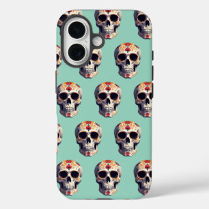Tag des Toten Schädels 2 iPhone 16 Hülle