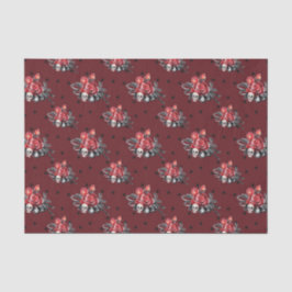 Tag des Toten Schädels (Design 47 Red Series) Seidenpapier